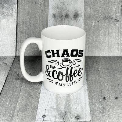 Chaos and Coffee Mug mug The Teal Bandit 