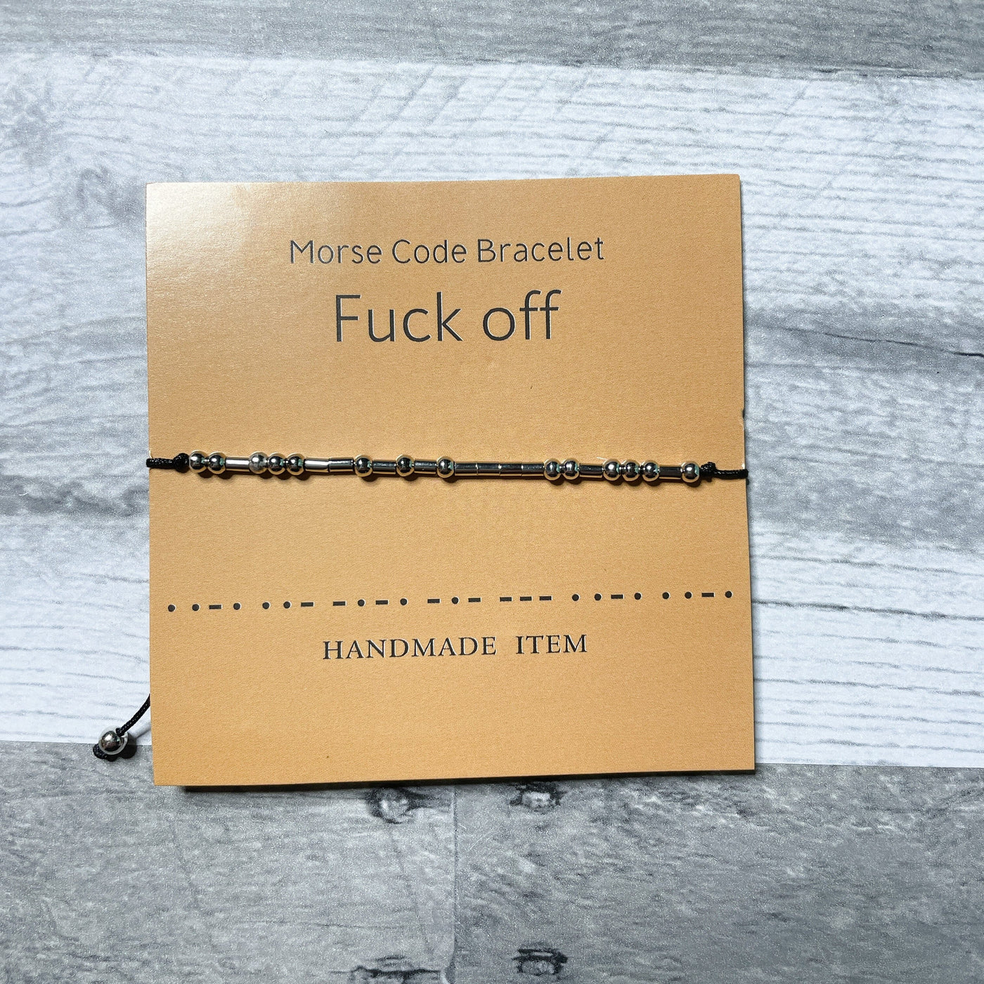 Morse Code Bracelet, F* Off In Fashion 