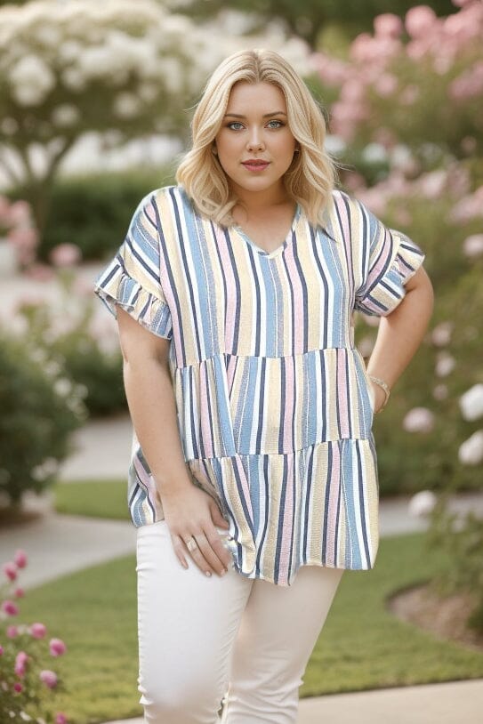 Angelic Striped Short Sleeve BS20 