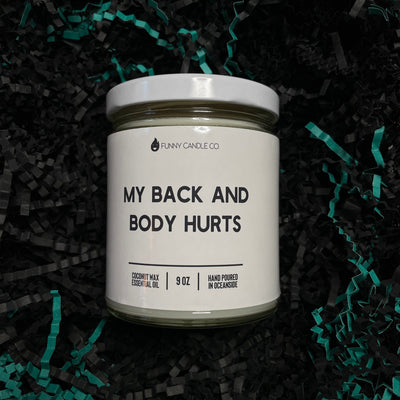 Back and Body Candle The Teal Bandit 