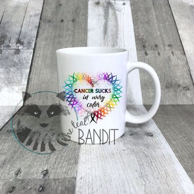 Cancer sucks mug mug The Teal Bandit 