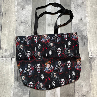 Canvas Tote Bags The Teal Bandit Horror 