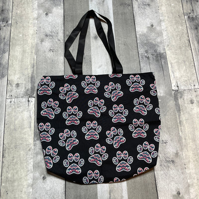 Canvas Tote Bags The Teal Bandit Paws 