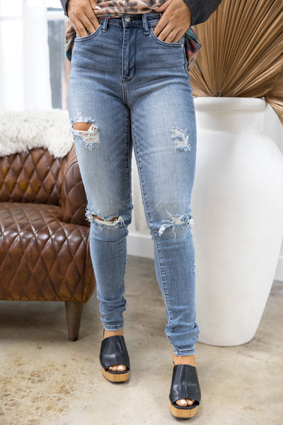 Reach For The Stars - Judy Blue TALL Skinnies Giftmas JB Boutique Simplified 