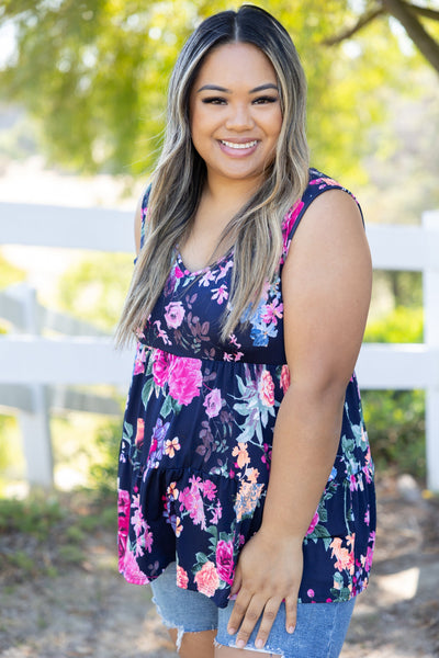 Summer Floral Sleeveless Top Giftmas BS75 