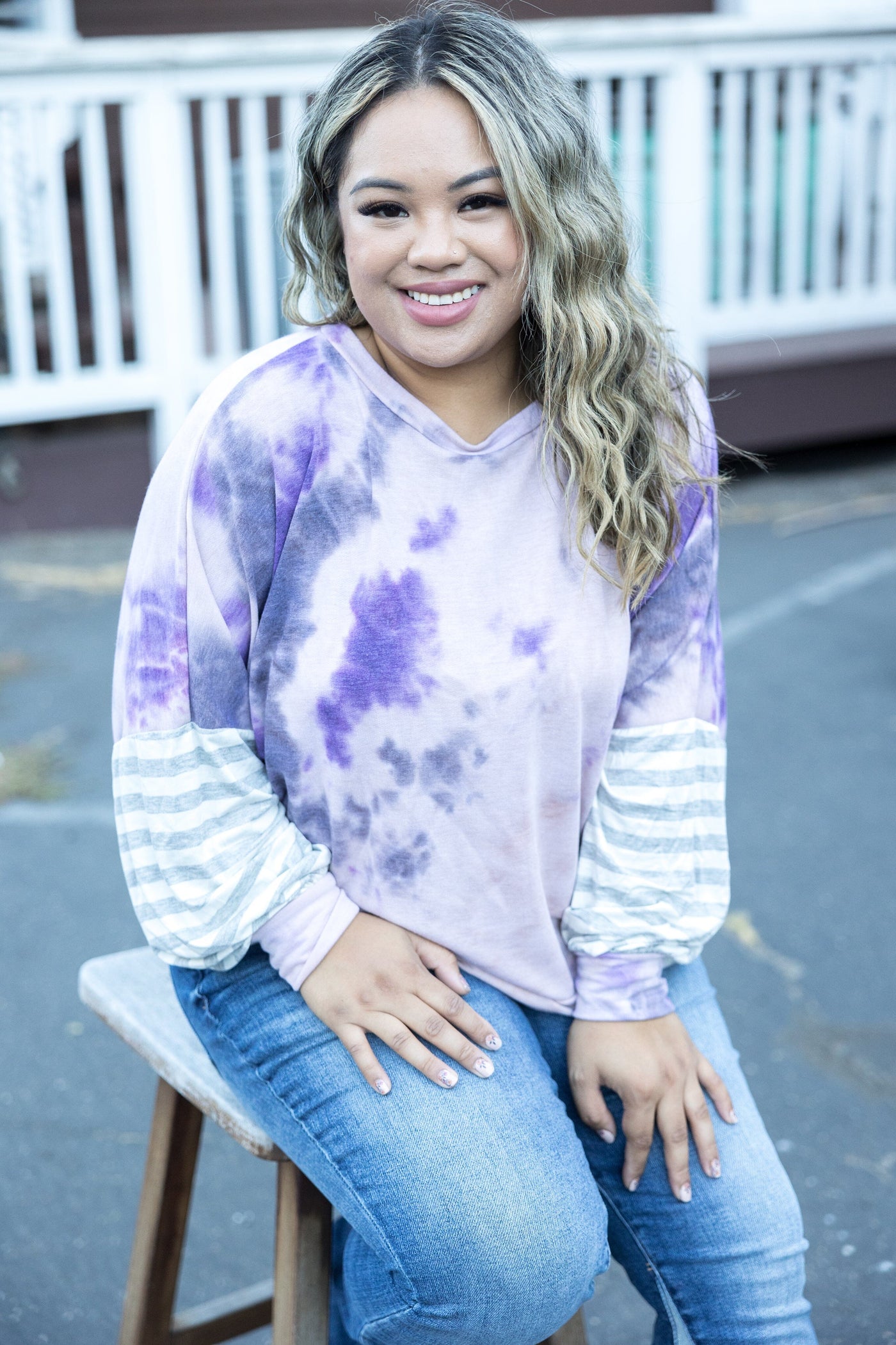 Tie Dye Delight Dolman Farewell Winter Boutique Simplified 