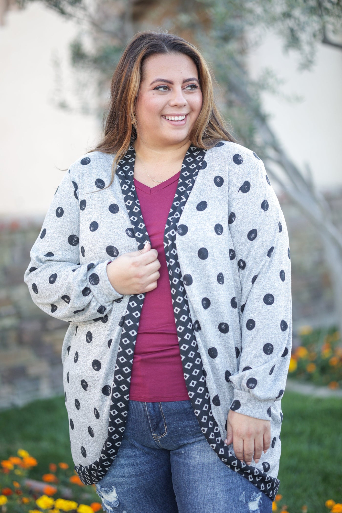 Too Dot To Handle Hacci Cardigan Giftmas BS75 