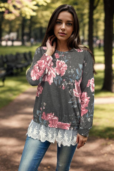 Trimmed In Lace - Pullover OOTD Boutique Simplified 