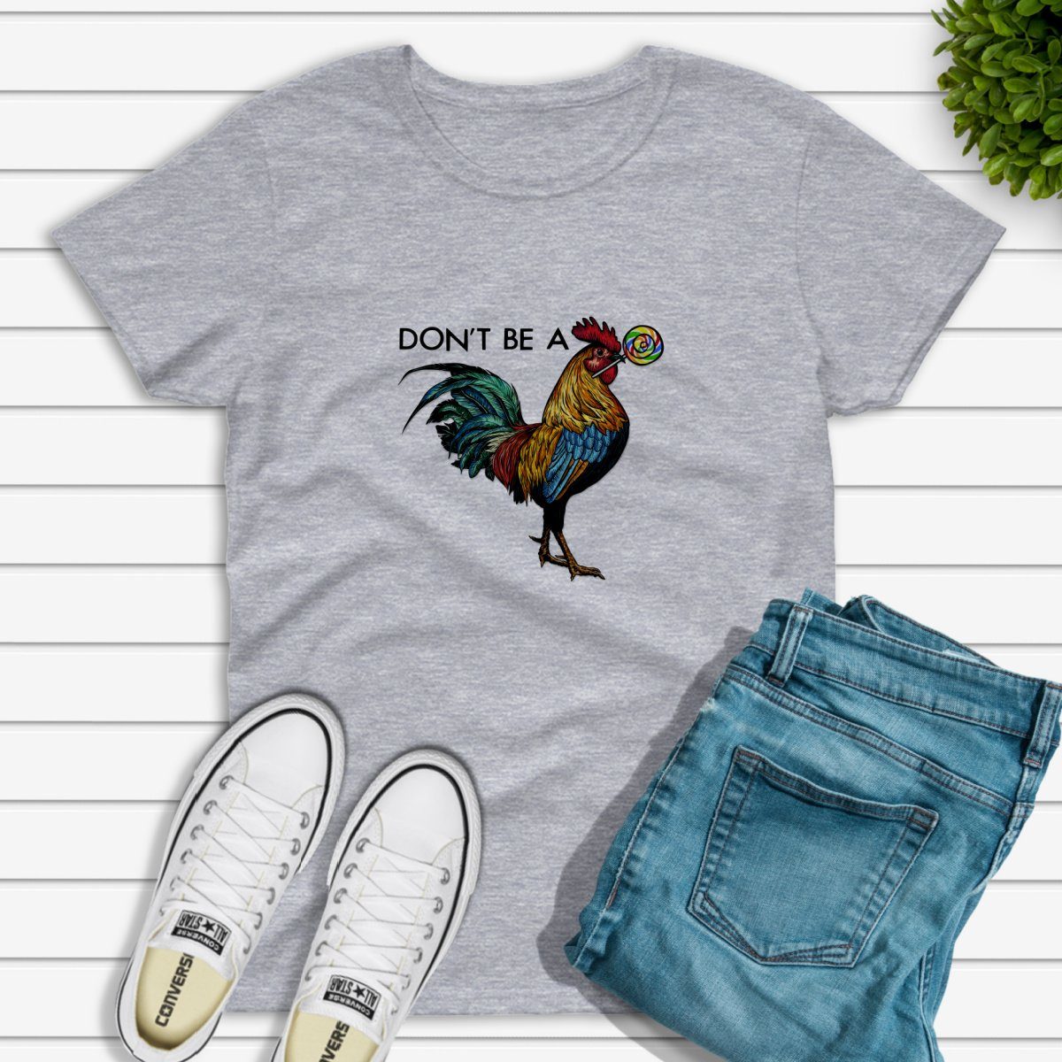 Don't be a Rooster Lollipop Shirt The Teal Bandit 