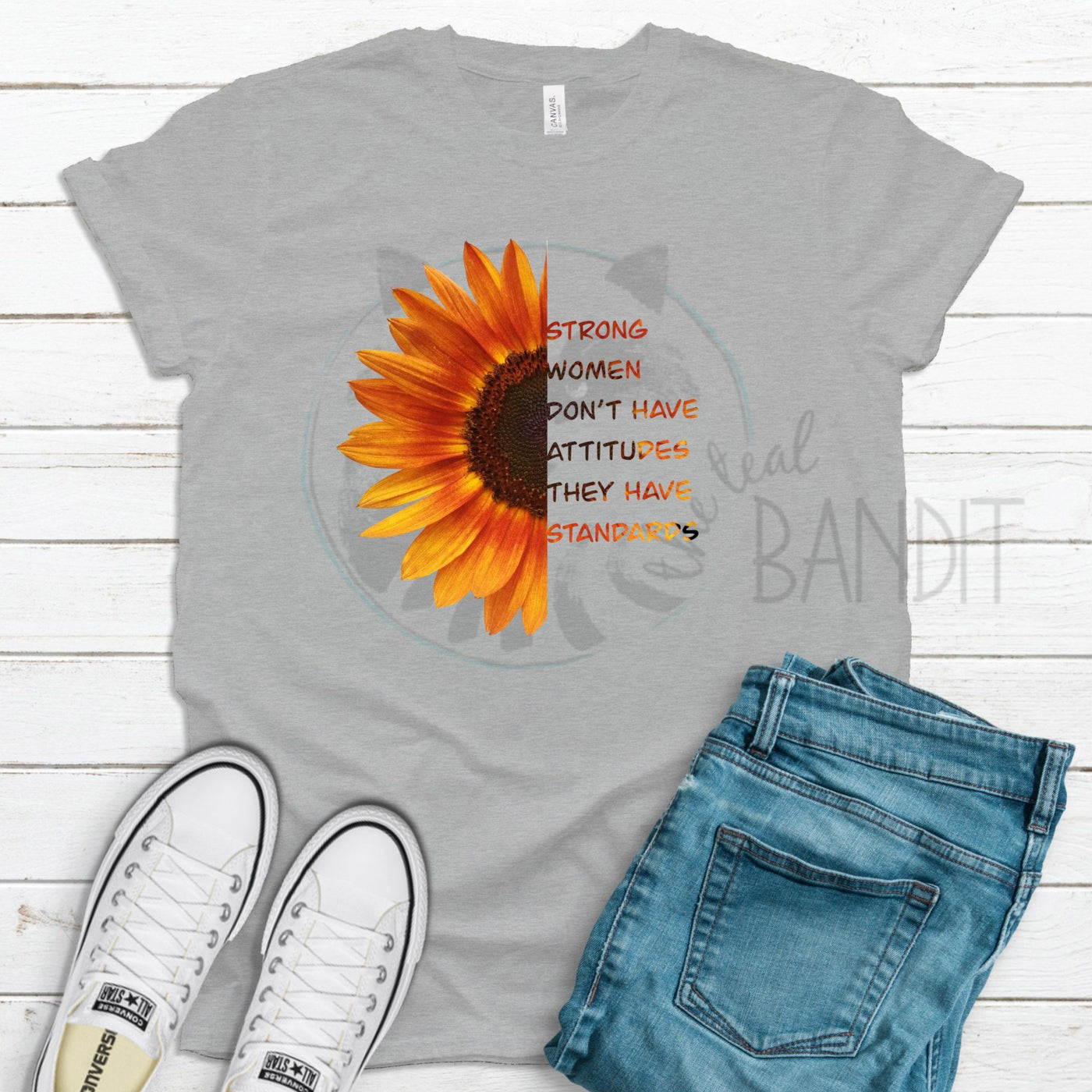 Stong Women Sunflower Shirt The Teal Bandit 